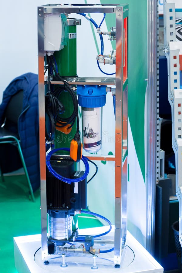 Tecnologia de osmose reversa para purificação da água imagem de stock