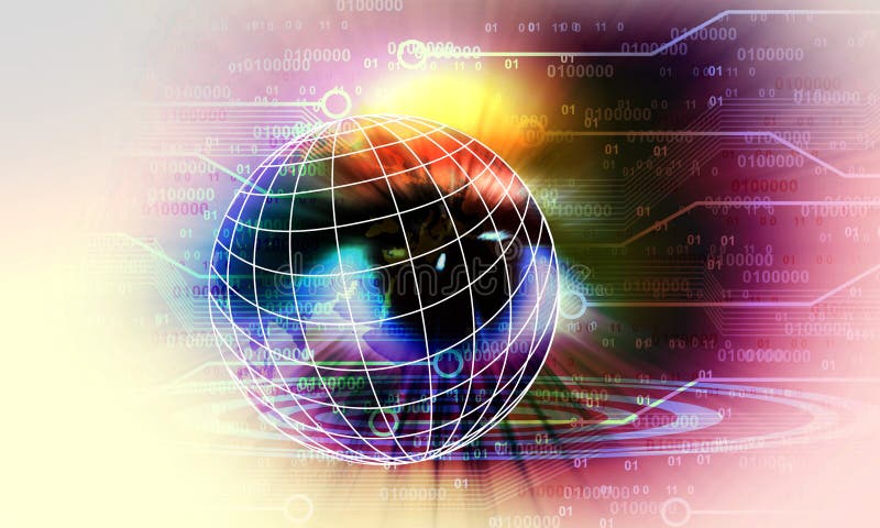 Tecnologia de rede da visão do olho do mundo Uma comunica??o da tecnologia ilustração royalty free Tecnologia de rede da visão do olho do mundo Uma comunica??o da tecnologia ilustração royalty free