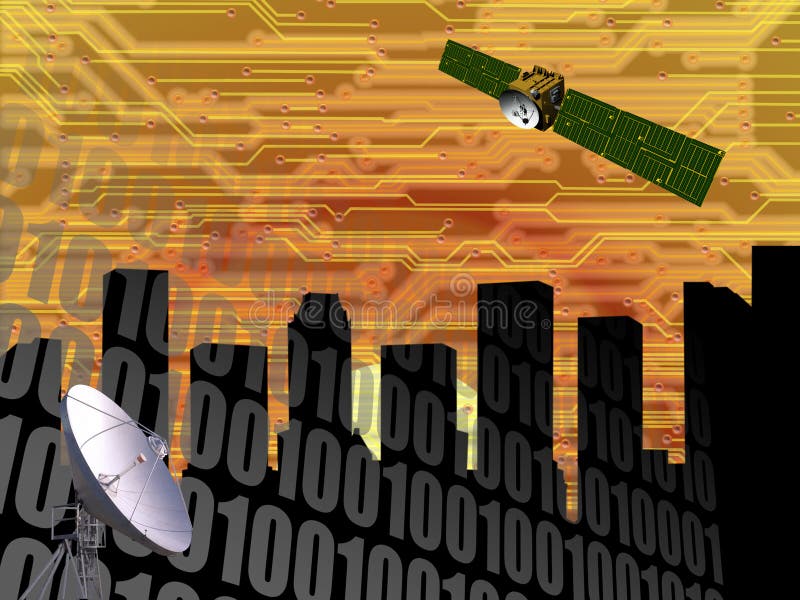 TECNOLOGIA DI CONNETTIVITÀ DI COMUNICAZIONE royalty illustrazione gratis