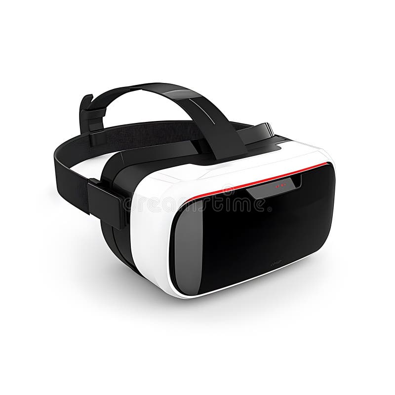 Tecnologia innovativa avanzata per le cuffie VR moderne per la realtà virtuale illustrazione di stock