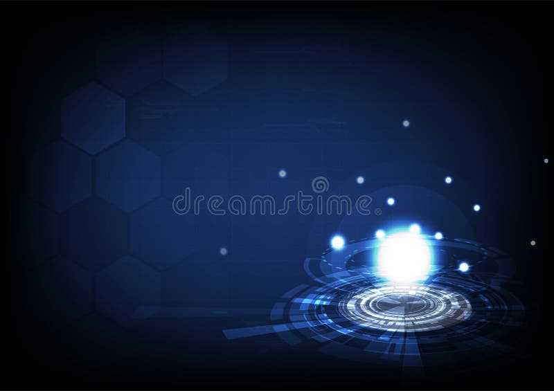 Tecnologia, poligono ed energia del circu digitale di astronomia del pianeta illustrazione di stock Tecnologia, poligono ed energia del circu digitale di astronomia del pianeta illustrazione di stock