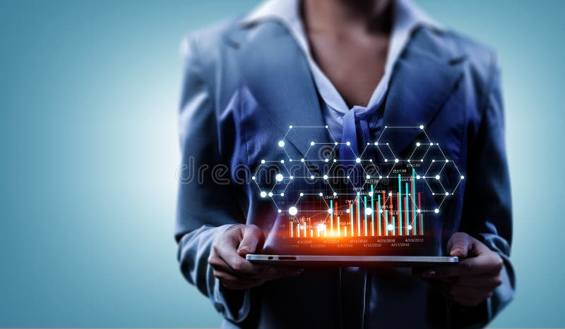 Tecnologias modernas dos meios para o negócio Meios mistos ilustração stock Tecnologias modernas dos meios para o negócio Meios mistos ilustração stock