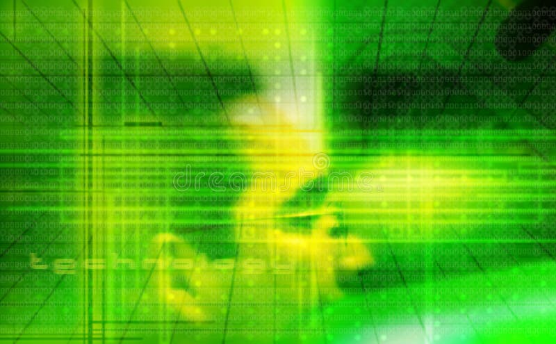 Tecnology en vert illustration stock Tecnology en vert illustration stock