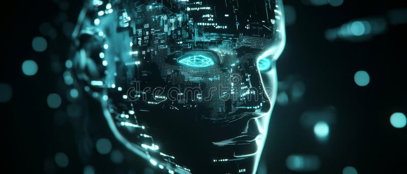 Tecnología cognitiva Interfaces neuronales mentes sintéticas y el futuro de las redes de conciencia digital libre illustration