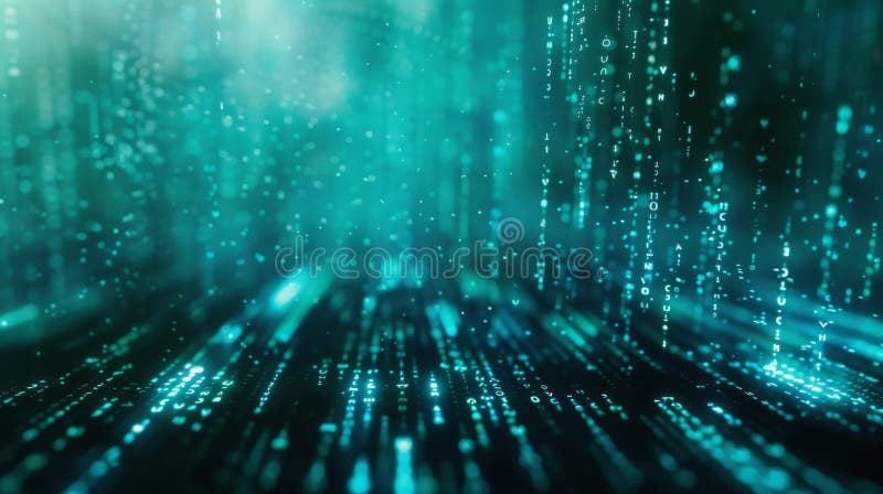 Tecnología informática ciberespacio internet digital de datos red de programación de comunicación concepto de programación ai gene stock de ilustración