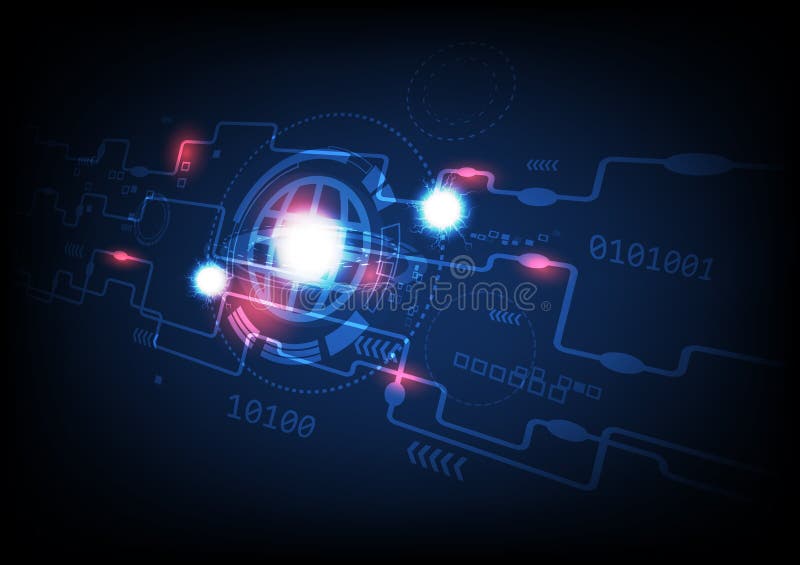 Tecnología, planeta, perspectiva de la seguridad informática, ejemplo abstracto gráfico digital del vector del fondo de la advert stock de ilustración Tecnología, planeta, perspectiva de la seguridad informática, ejemplo abstracto gráfico digital del vector del fondo de la advert stock de ilustración