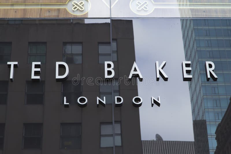 Ted Baker Company Sign redaktionelles stockfotografie. Bild von mode