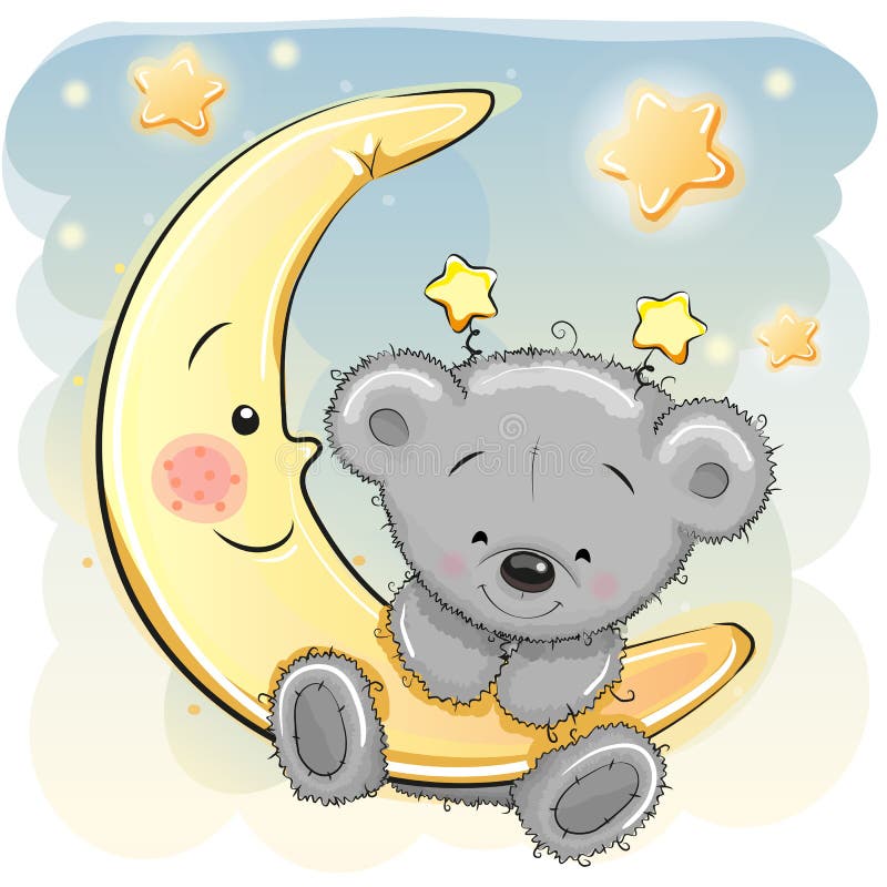 Teddy Bear auf dem Mond