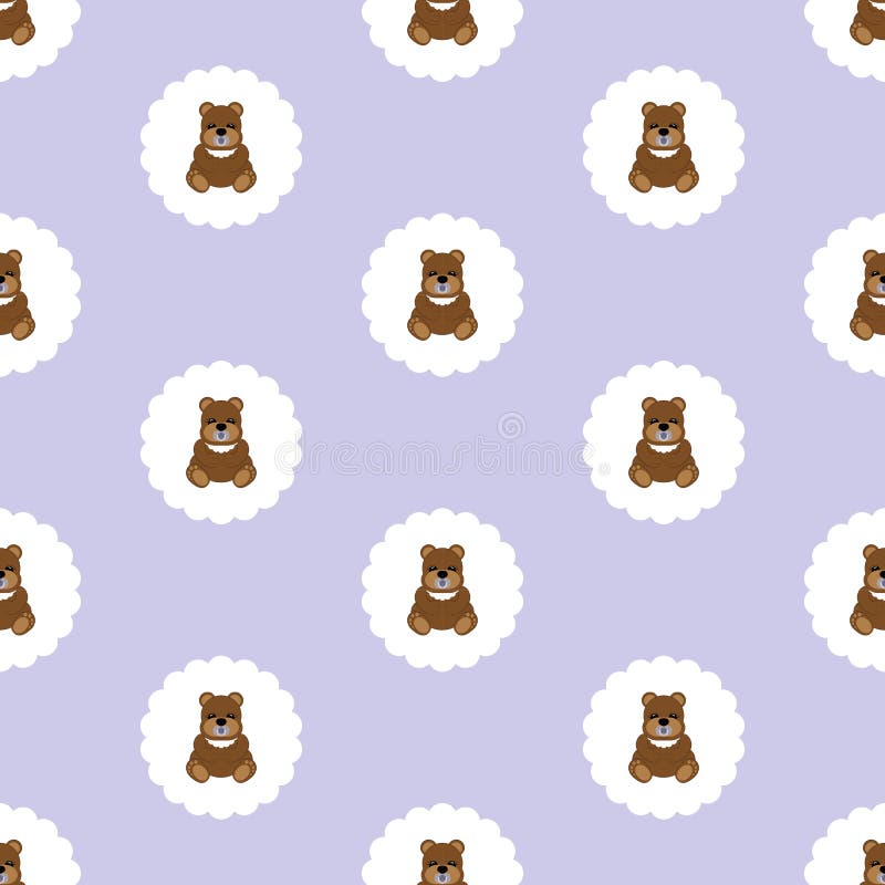 Teddy Bear Baby Vettore senza giunte piano illustrazione vettoriale Teddy Bear Baby Vettore senza giunte piano illustrazione vettoriale