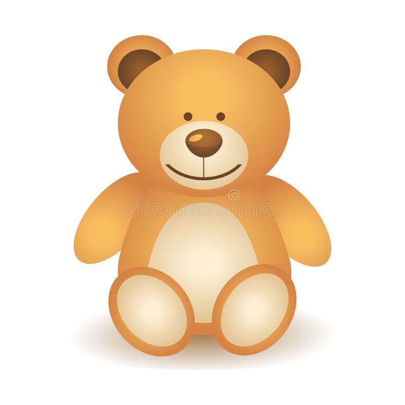 Teddy bear sitting stock vector. Illustration of character 32760082