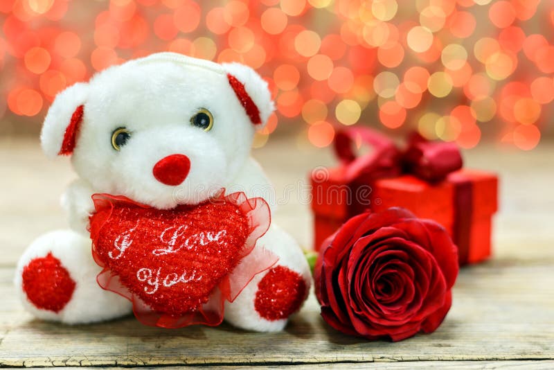 Valentines teddy bear stock photo. Image of bear, card - 7980968