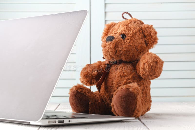 496 Laptop Computer Teddy Bear Photos Free & RoyaltyFree Stock Photos from Dreamstime