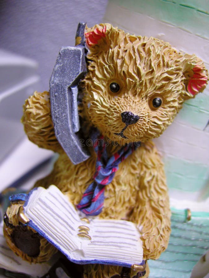 Teddy bear on phone stock image. Image of business, sales - 2571803