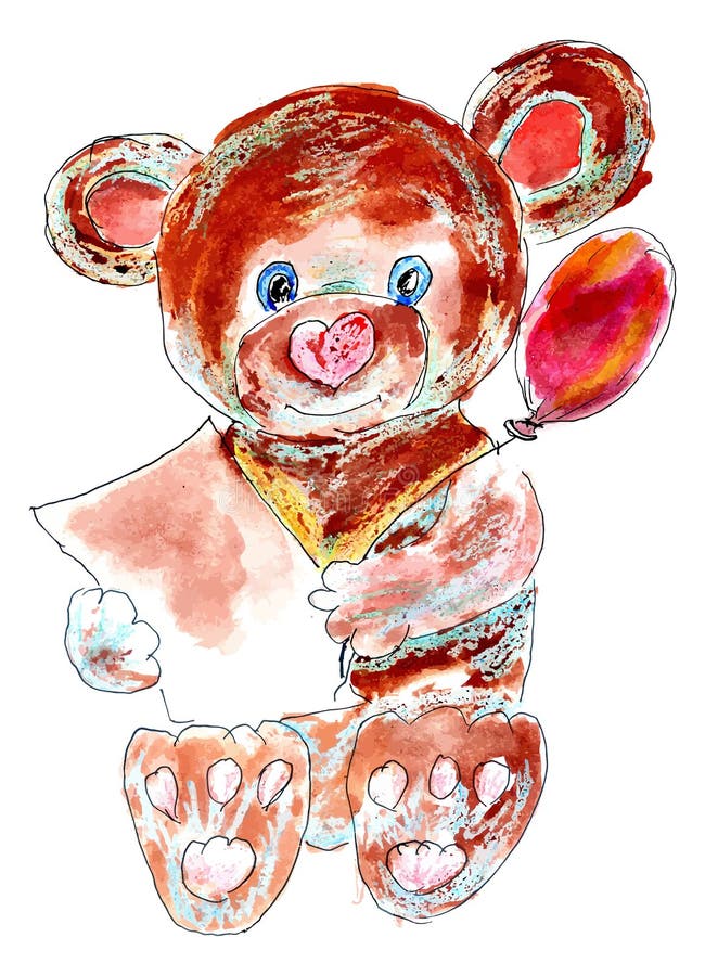 Teddy Bear pintado libre illustration Teddy Bear pintado libre illustration