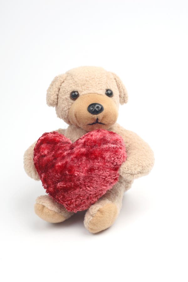 Teddy Bear With Red Heart Picture. Image 4219646