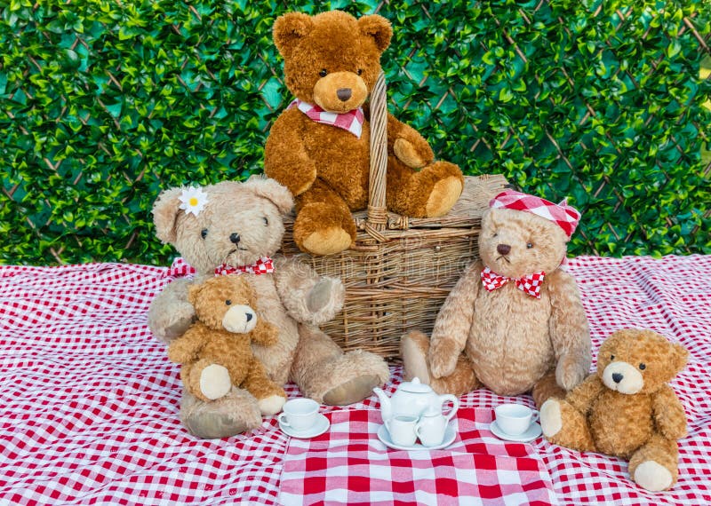 Teddy Bear picnic digital background