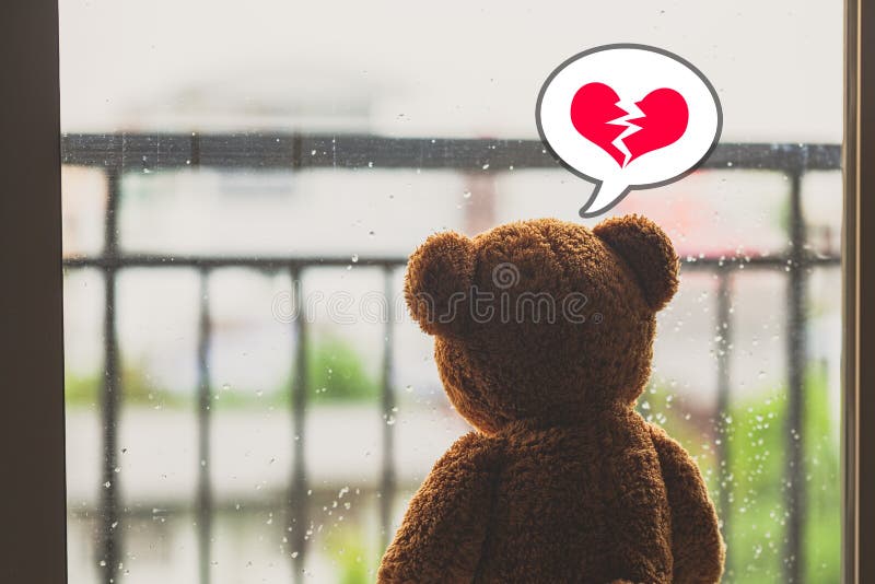 broken heart teddy bear