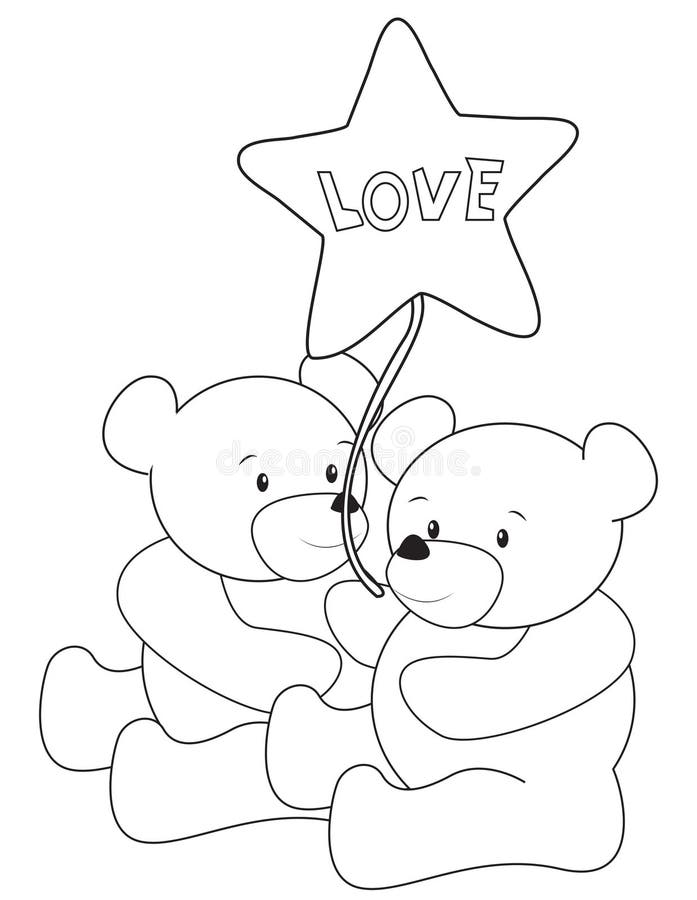 Baby Teddy Bear Coloring Pages