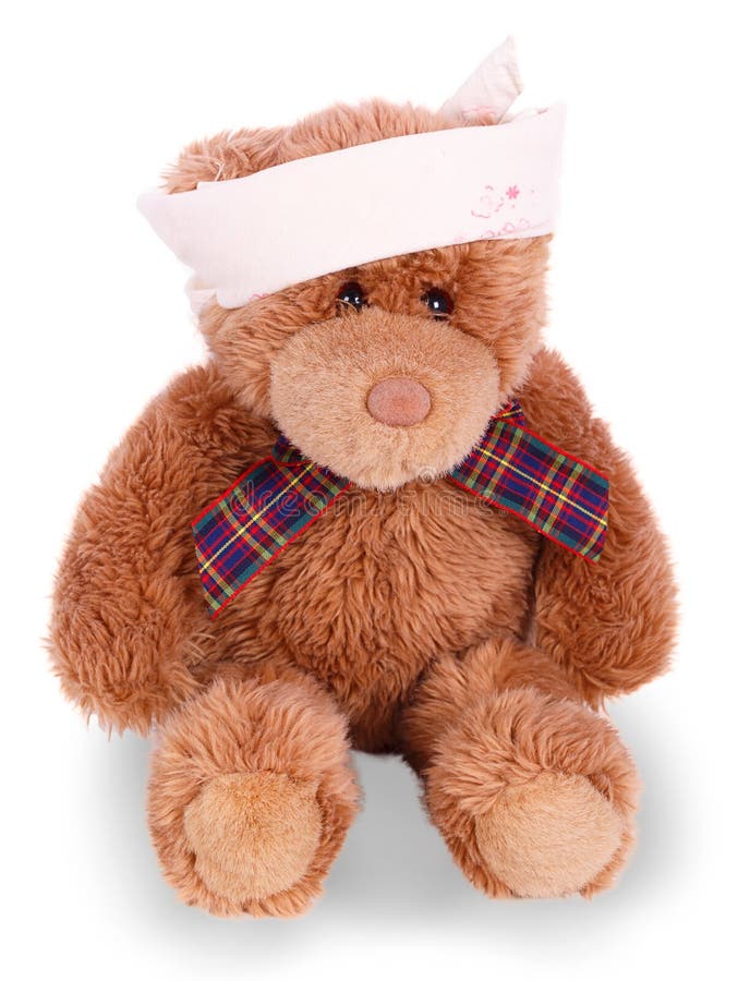 Teddybeer met verbonden hoofd stock afbeelding Teddybeer met verbonden hoofd stock afbeelding