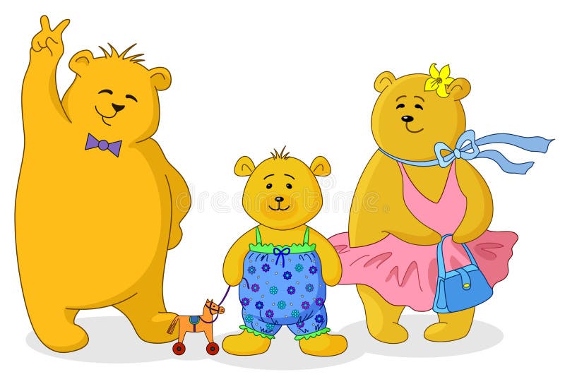 Teddybärfamilie