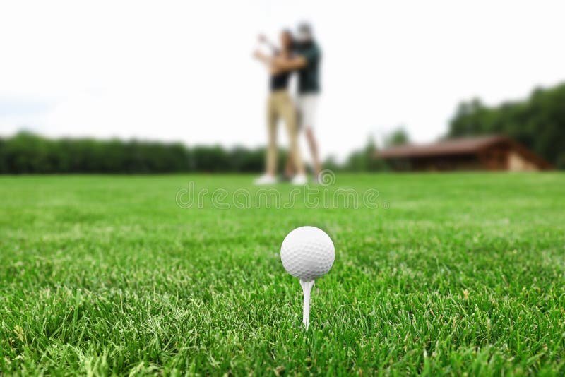 Tee with Golf Ball on Green Stock Photo Image of gear, golfer 155558556