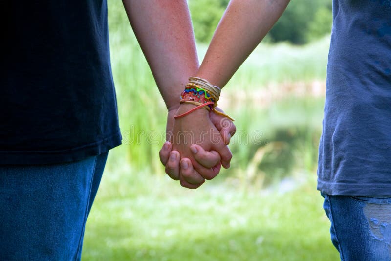 Teens Holding Hands