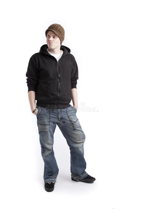 Teen aged boy standing