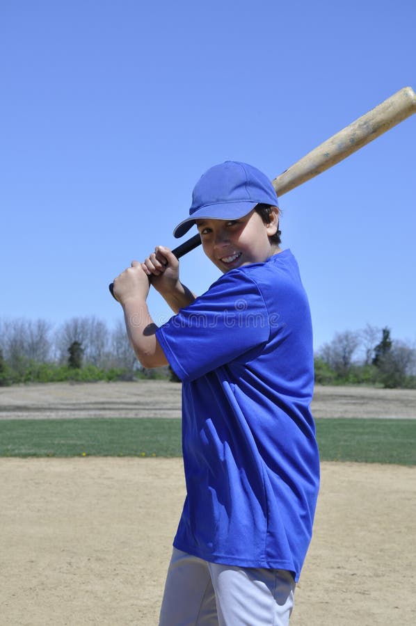 Teen baseball player stock photo