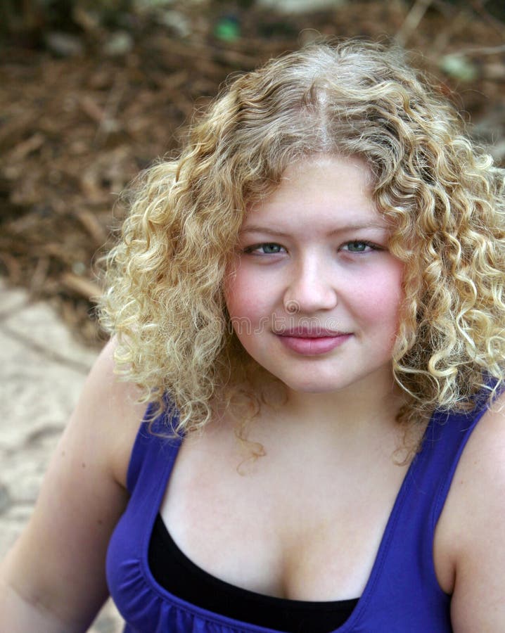 Teen Blonde Girl Stock Photo Image Of Real People Chub