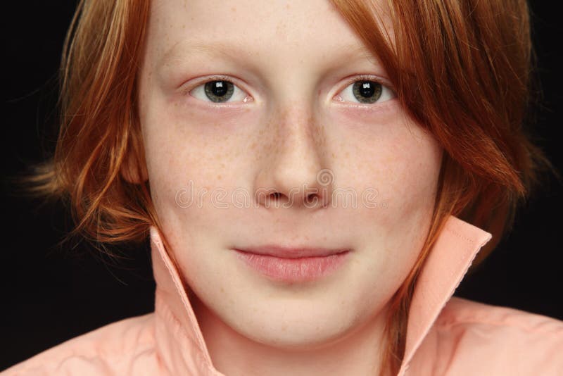 Teen boy stock photo. Image of freckles, freckled, haircut 