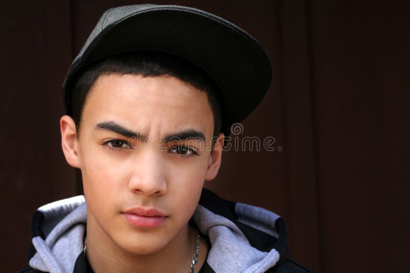 Teen Boy With Hat