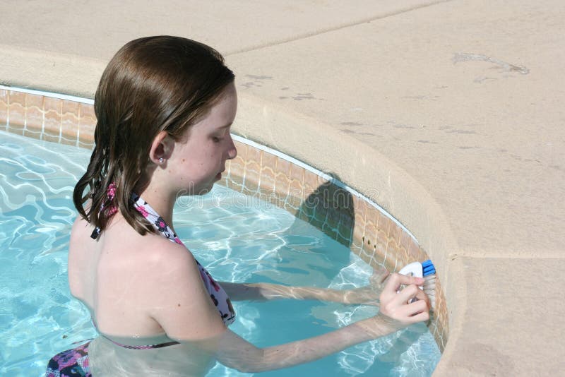 Blonde Lesbians The Pool