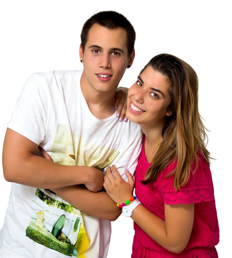Teen couple stock image