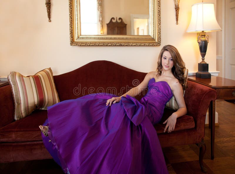 Teen in Fancy Gown