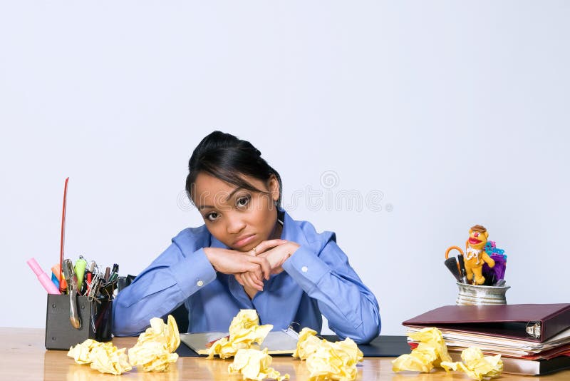 Teen Girl With Crumpled Paper - Horizontal