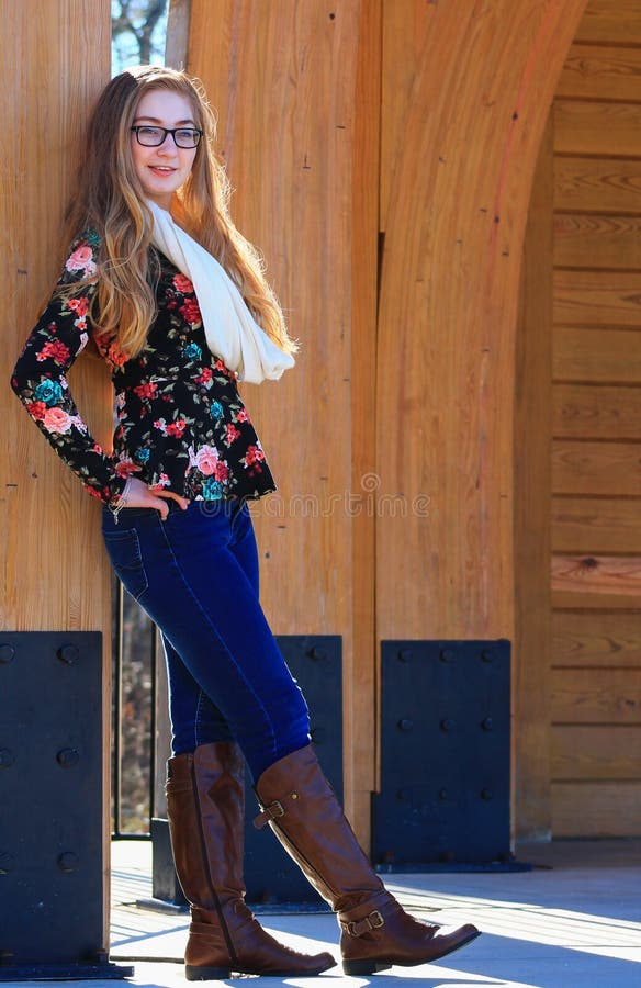 Teen Girl In Boots