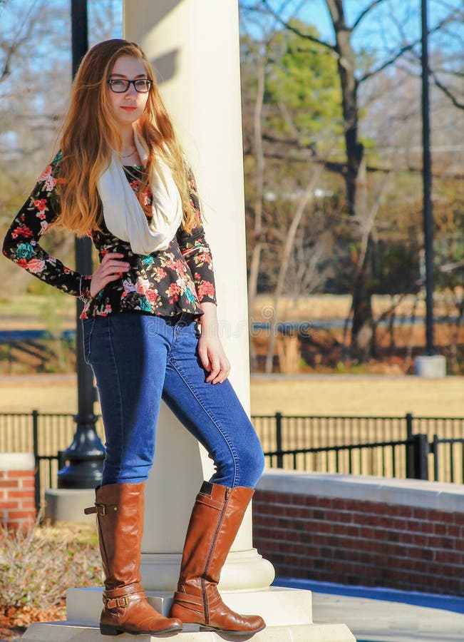 Teen Girl In Boots