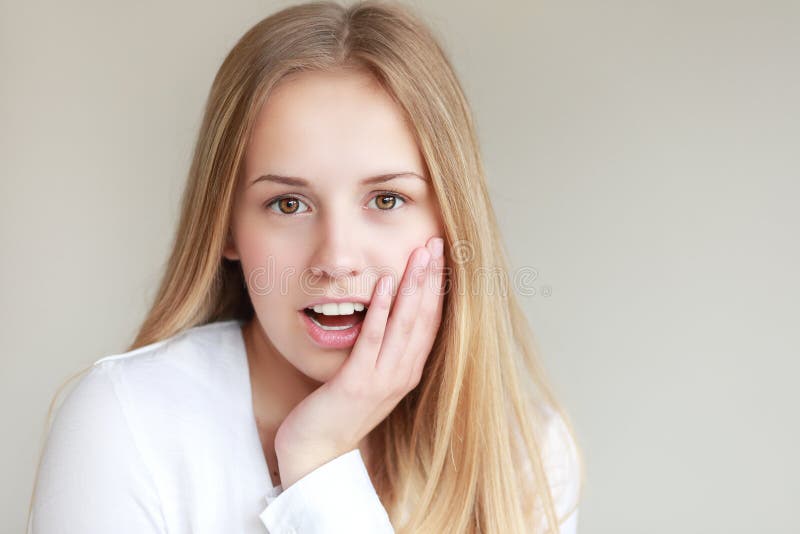 Teen Girl Surprised Stock Photo Image Of Mouth Peo