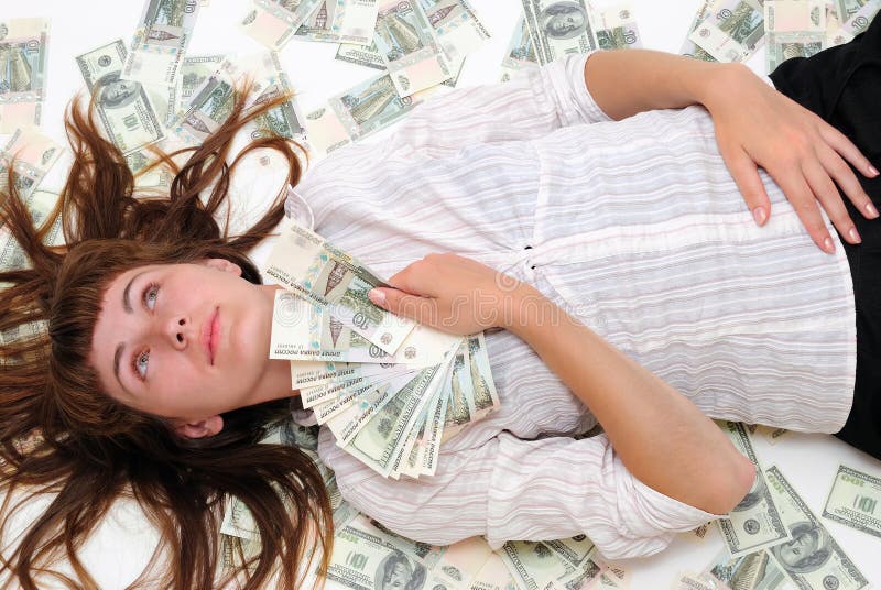 Teen holds money and dreams