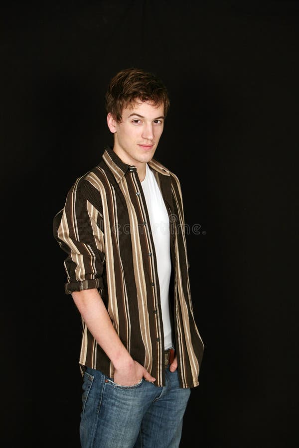 Teen male model stock photo. Image of brown, hair, handsome 12002190