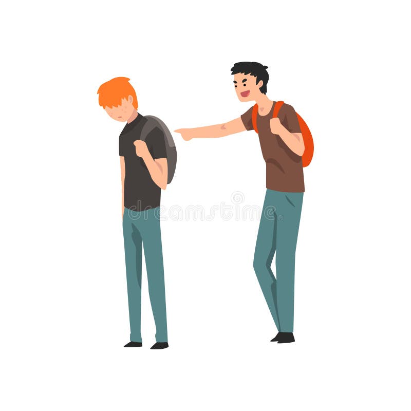 Teen Boy Pointing His Finger at Soap Bubble Cartoon Vector Illustration ...