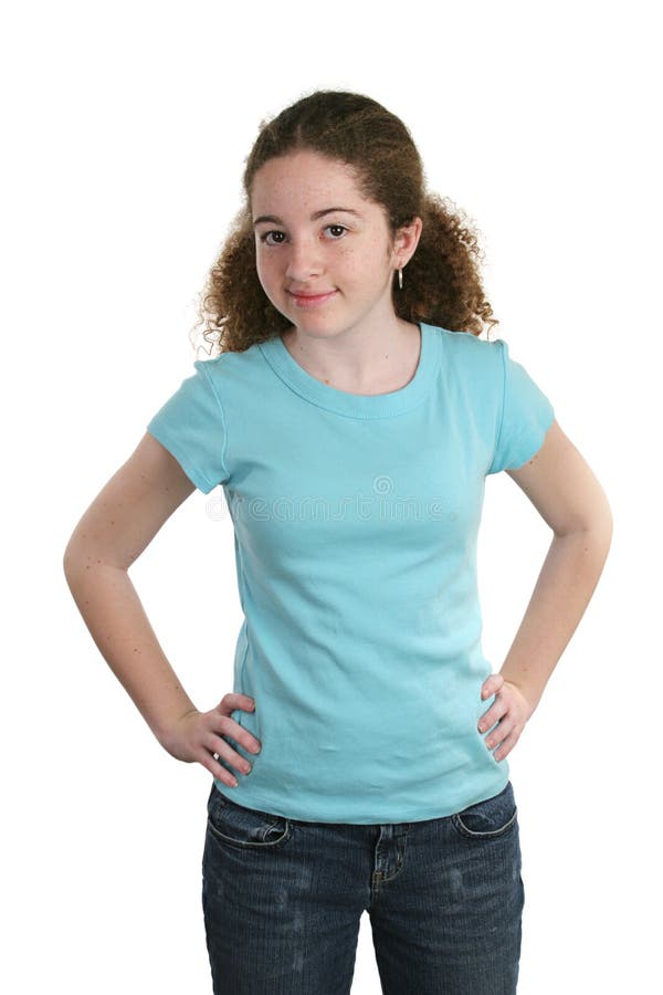 Teen Models Blue Shirt Stock Image Image Of Pretty Hair 6