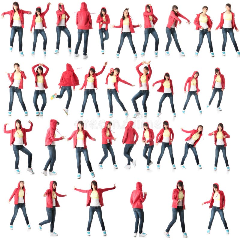 Teen morn dancer stock photo