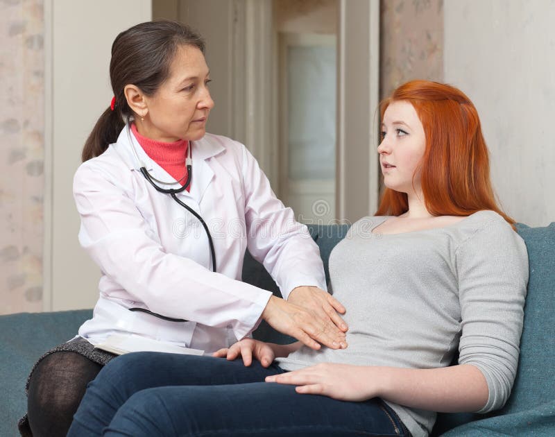 Teen Patient During Medical Examination Stock Photo Imag