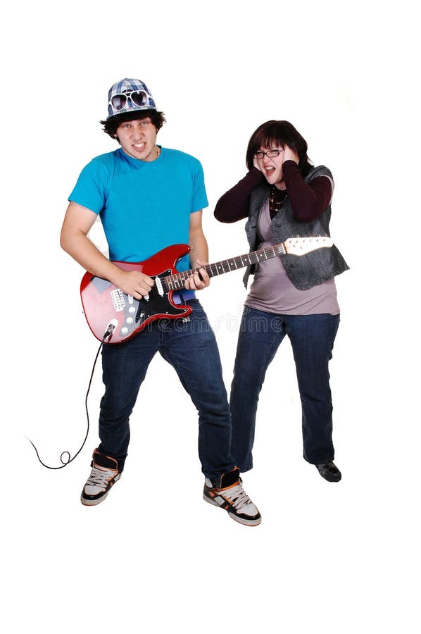 teen pojkegitarr arkivbilder teen pojkegitarr arkivbilder