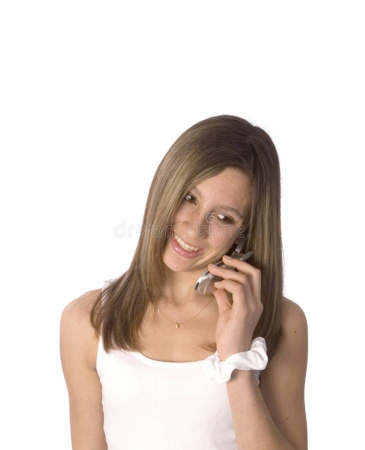 Teen talking on cell