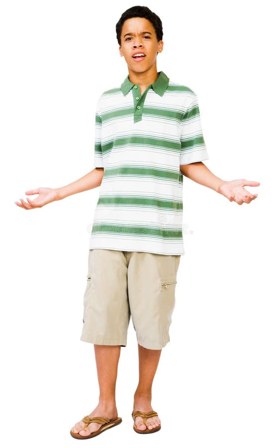 Teenage Boy Gesturing royalty free stock photo Teenage Boy Gesturing royalty free stock photo