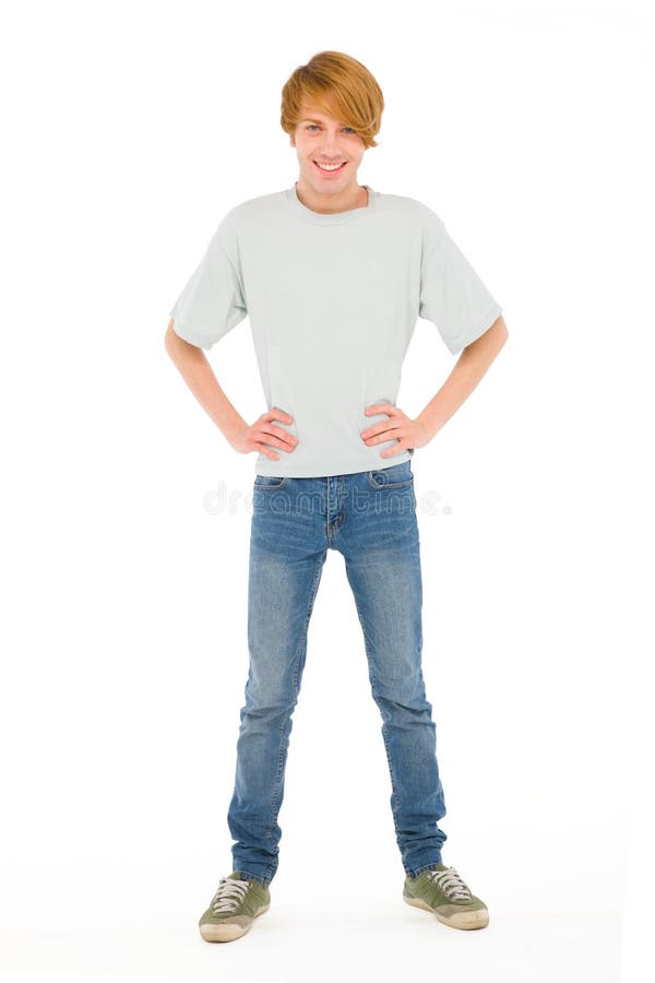 Teenage Boy with Hands on Hips Stock Photo - Image of hips, teenager ...