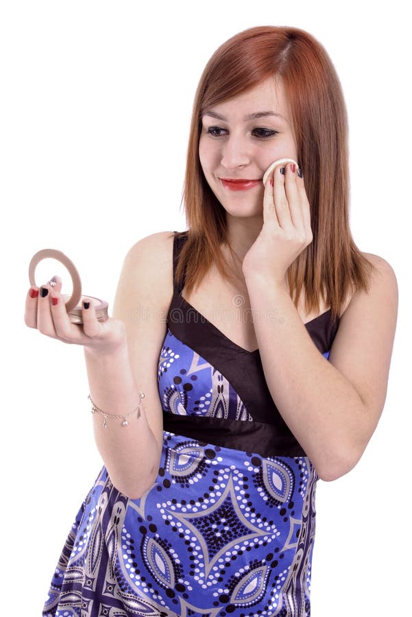 Teenage Girl Applying Make Up