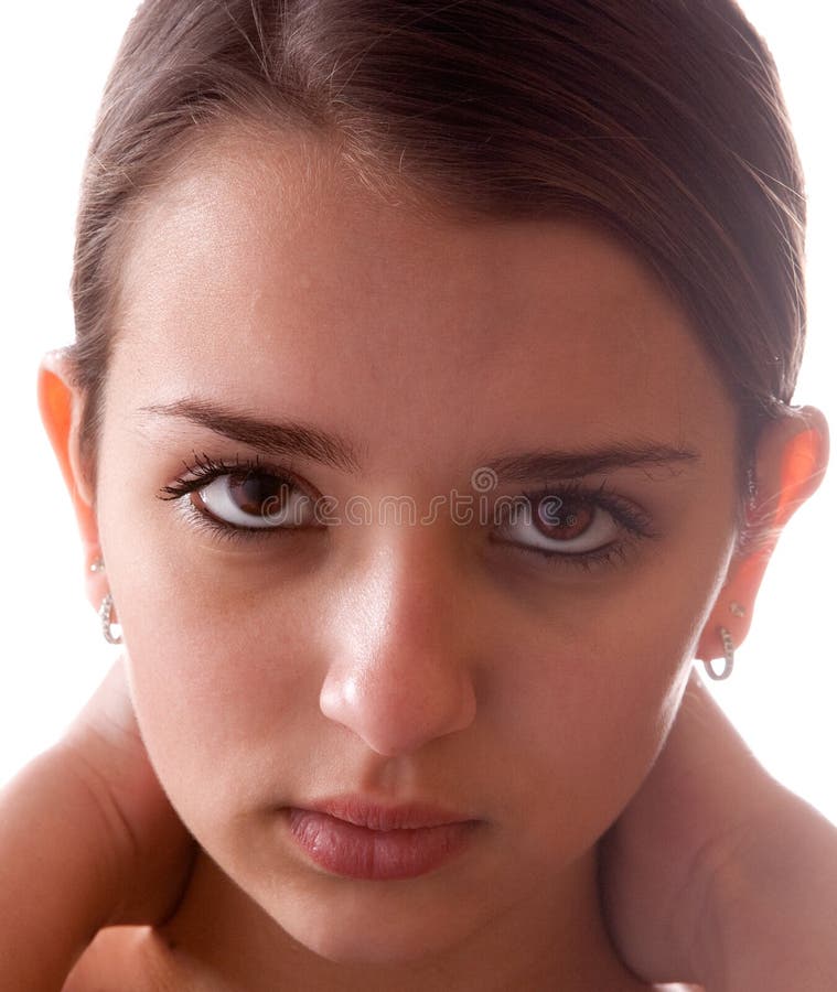 Teenage Girl Close-up Portrait